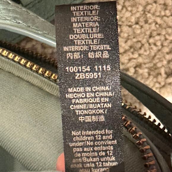 Fossil Sydney Mint Green Pebbled Leather Crossbody Camera Bag Coastal Preppy - Picture 12 of 16